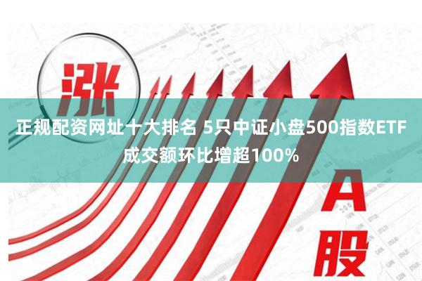 正规配资网址十大排名 5只中证小盘500指数ETF成交额环比增超100%