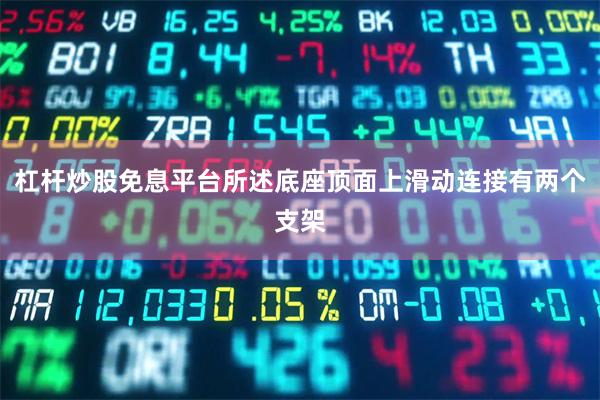 杠杆炒股免息平台所述底座顶面上滑动连接有两个支架